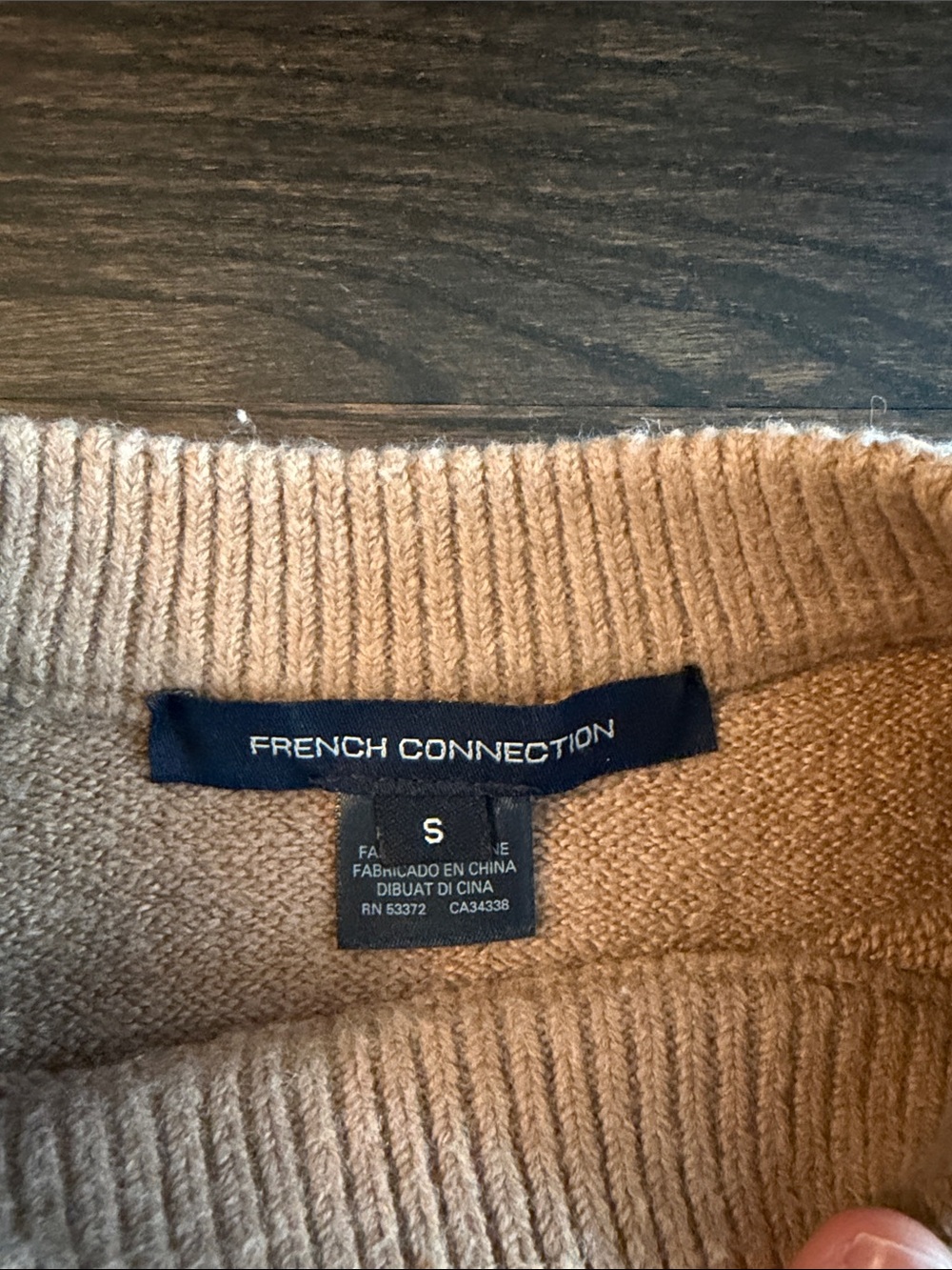 French Connection Blush Sleeveless Crewneck Sweater Vest - Picture 2 of 3